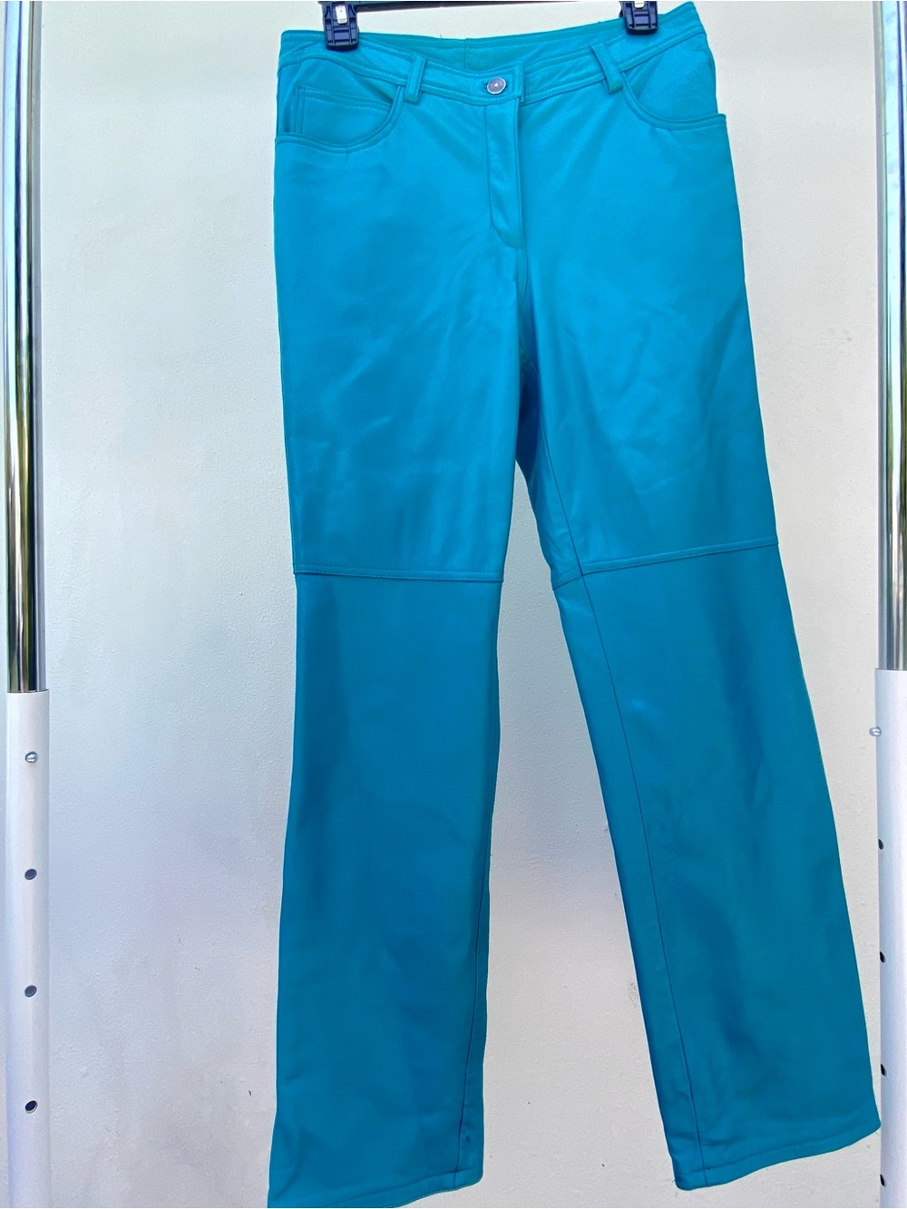 Y2K Rampage Blue Genuine Leather Pants Size 7